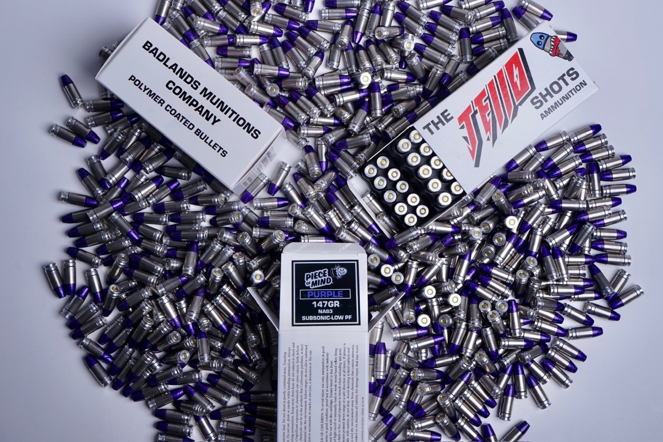 Piece of Mind x Badlands Purple Shots 9mm 147 Grain | Piece of